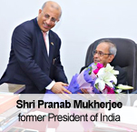 Greeting to Shri Pranab Mukharjee, former President of India 